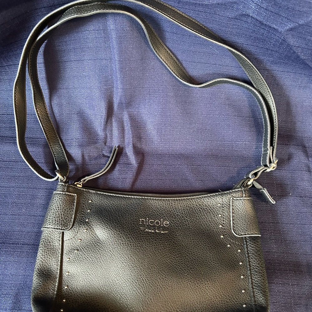 Nicole Miller Elegant Black Crossbody Bag